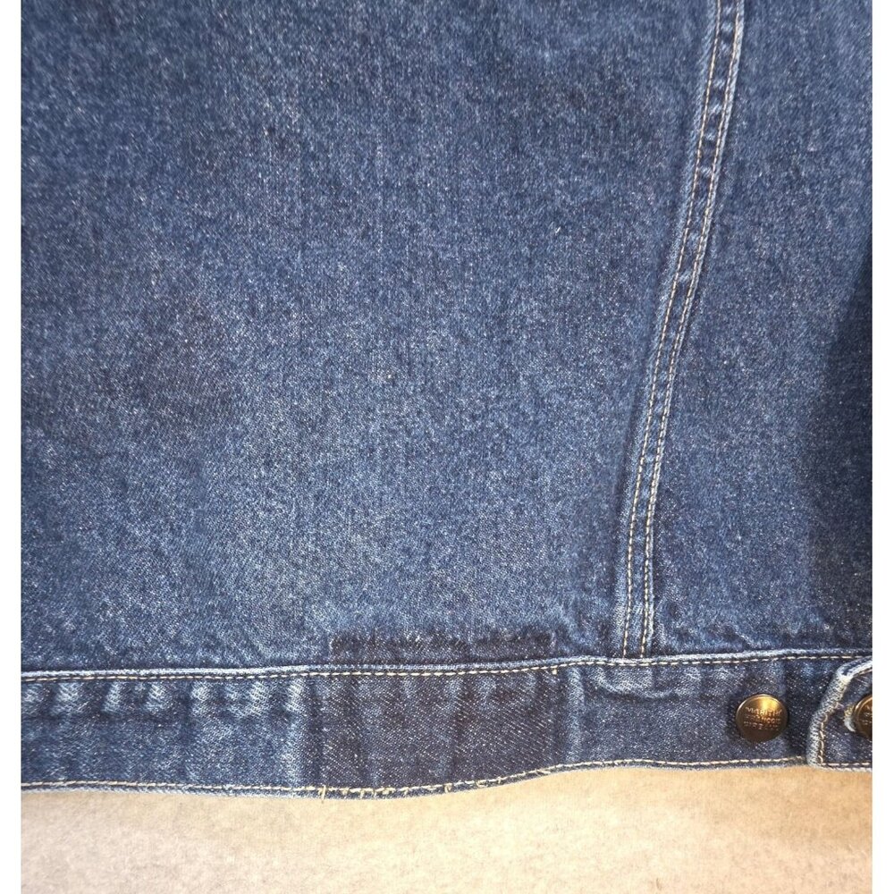 Marithe Francois Girbaud Baggy Men's Denim Trucker Jacket Y2K Vintage Size XL - Picture 10 of 11